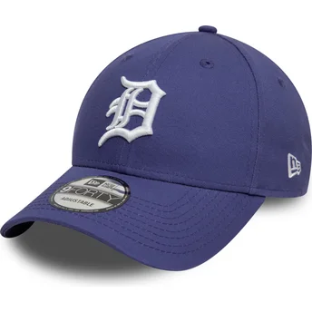 Gorra curva violeta ajustable 9FORTY League Essential de Detroit Tigers MLB de New Era