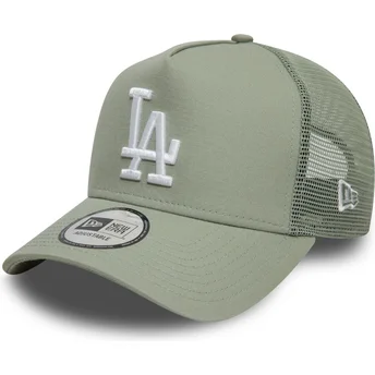 Gorra trucker verde claro 9FORTY A Frame League Essential de Los Angeles Dodgers MLB de New Era