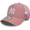 gorra-trucker-rosa-9forty-a-frame-league-essential-de-new-york-yankees-mlb-de-new-era