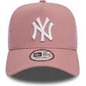 gorra-trucker-rosa-9forty-a-frame-league-essential-de-new-york-yankees-mlb-de-new-era