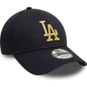 gorra-curva-azul-marino-ajustable-con-logo-dorado-9forty-metallic-de-los-angeles-dodgers-mlb-de-new-era