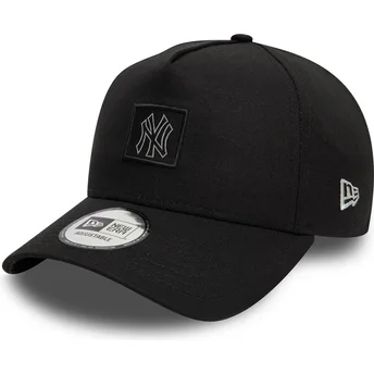 Gorra curva negra snapback 9FORTY A Frame Metallic Patch de New York Yankees MLB de New Era