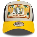 gorra-trucker-beige-y-amarilla-9forty-a-frame-license-plate-de-dubai-ciudades-y-playas-de-new-era