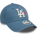 gorra-curva-azul-ajustable-para-mujer-9forty-denim-icon-heart-de-los-angeles-dodgers-mlb-de-new-era