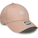 gorra-curva-rosa-ajustable-para-mujer-9forty-mini-logo-de-new-york-yankees-mlb-de-new-era