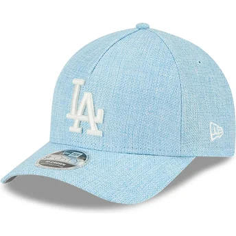 Gorra curva azul claro snapback 9FORTY M-Crown A Frame Cotton Weave de Los Angeles Dodgers MLB de New Era