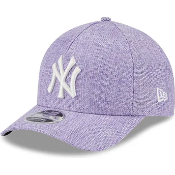 Gorra curva violeta snapback 9FORTY M-Crown A Frame Cotton Weave de New York Yankees MLB de New Era