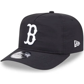 Gorra curva negra ajustable Golfer Everyday Nylon de Boston Red Sox MLB de New Era