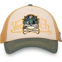 gorra-trucker-beige-y-verde-pir-cb-de-von-dutch