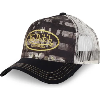 Gorra trucker negra y blanca SUBL02 de Von Dutch