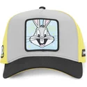 gorra-curva-gris-amarilla-y-negra-snapback-bugs-bunny-loo11-bep1-looney-tunes-de-capslab