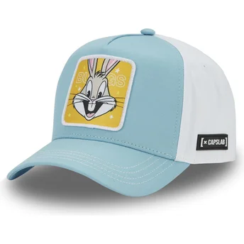 Gorra trucker azul y blanca snapback Bugs Bunny LOO11 BEP2 Looney Tunes de Capslab