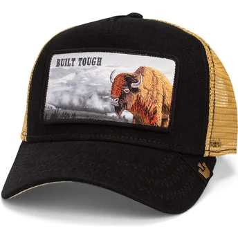 Gorra trucker negra búfalo Built Tough Wild Heart The Farm de Goorin Bros.