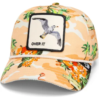 Gorra curva marrón snapback gaviota Over It Quittin’ Time Salty Rim The Farm de Goorin Bros.