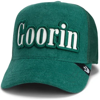 Gorra trucker verde Full Flavor Wordmark French Terry de Goorin Bros.