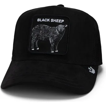 Gorra trucker negra oveja The Suede Sheep Global Core Micro Suede The Farm de Goorin Bros.