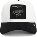 gorra-trucker-beige-y-negra-escorpion-deadly-the-suede-scorpion-global-core-micro-suede-the-farm-de-goorin-bros