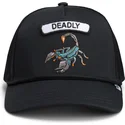 gorra-trucker-negra-escorpion-gb2-deadly-scorp-the-rocker-the-farm-de-goorin-bros