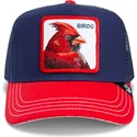 gorra-trucker-azul-marino-y-roja-pajaro-the-bird-fab-farm-de-goorin-bros
