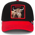 gorra-trucker-negra-y-roja-vaca-the-goat-steer-fab-farm-de-goorin-bros