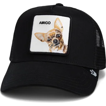 Gorra trucker negra perro chihuahua The Amigo Core Combo The Farm de Goorin Bros.