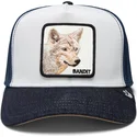 gorra-trucker-gris-y-azul-marino-the-bandit-coyote-global-core-denim-the-farm-de-goorin-bros