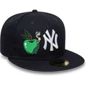 gorra-plana-azul-marino-ajustada-59fifty-food-icon-de-new-york-yankees-mlb-de-new-era