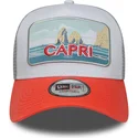 gorra-trucker-blanca-y-naranja-capri-italy-a-frame-summer-de-new-era