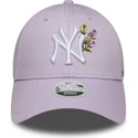 gorra-curva-violeta-ajustable-para-mujer-9forty-floral-icon-de-new-york-yankees-mlb-de-new-era