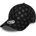 gorra-curva-negra-ajustable-para-mujer-9forty-monogram-de-new-york-yankees-mlb-de-new-era