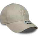 gorra-curva-beige-ajustable-para-mujer-9forty-woven-de-new-york-yankees-mlb-de-new-era