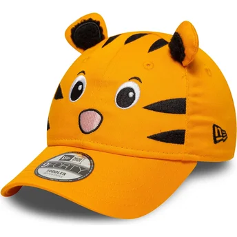 Gorra curva naranja ajustable para niño 9FORTY Animal de New Era
