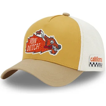 Gorra trucker marrón y blanca WILD05 de Von Dutch