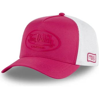 Gorra trucker rosa y blanca FLUO01 de Von Dutch