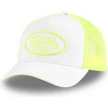 Gorra trucker blanca y amarilla FLUO02 CT de Von Dutch