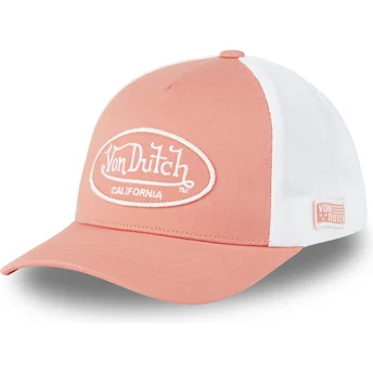 Gorra trucker rosa y blanca ajustable LOF B25 de Von Dutch
