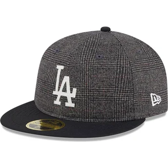 Gorra plana negra ajustada 59FIFTY Day Retro Crown de Los Angeles Dodgers MLB de New Era
