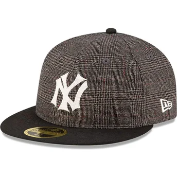 Gorra plana negra ajustada 59FIFTY Day Retro Crown de New York Yankees MLB de New Era