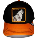 gorra-trucker-negra-y-naranja-lobo-solo-wolf-fab-farm-de-goorin-bros
