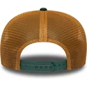 gorra-trucker-verde-y-marron-9seventy-stretch-snap-debossed-logo-de-oakland-athletics-mlb-de-new-era