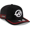 gorra-curva-negra-snapback-9seventy-stretch-snap-camo-de-haas-f1-team-formula-1-de-new-era