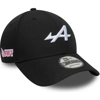 Gorra curva negra snapback 9FORTY Essential de Alpine F1 Team Formula 1 de New Era