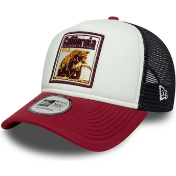 Gorra trucker multicolor A Frame Graphic Patch de California Estados y Países de New Era