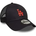 gorra-trucker-azul-marino-ajustable-con-logo-rojo-9forty-homefield-de-los-angeles-dodgers-mlb-de-new-era