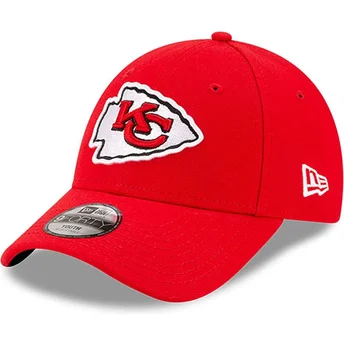 Gorra curva roja ajustable para niño 9FORTY The League de Kansas City Chiefs NFL de New Era