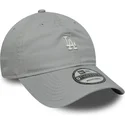 gorra-curva-gris-ajustable-9twenty-mini-logo-washed-de-los-angeles-dodgers-mlb-de-new-era