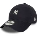 gorra-curva-azul-marino-ajustable-9twenty-mini-logo-washed-de-new-york-yankees-mlb-de-new-era