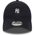 gorra-curva-azul-marino-ajustable-9twenty-mini-logo-washed-de-new-york-yankees-mlb-de-new-era