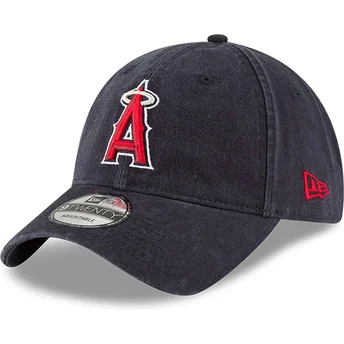 Gorra curva azul marino ajustable 9TWENTY Core Classic de Los Angeles Angels MLB de New Era