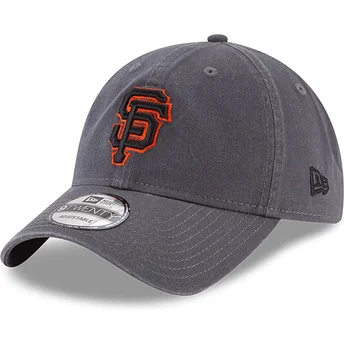 Gorra curva gris ajustable 9TWENTY Core Classic de San Francisco Giants MLB de New Era